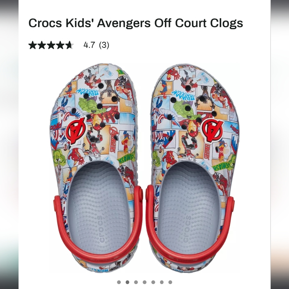 CROCS Kids' Avengers Clogs - Red and Blue
